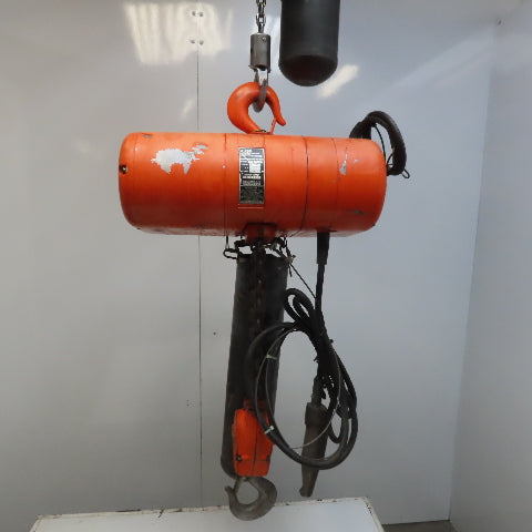 Cm Lodestar Model R 2 Ton Electric Chain Hoist 8 FPM 10' Lift 208-230/460V 3Ph