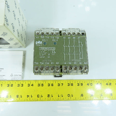 Pilz PNOZ1 24VAC 3S10 Rail Mount Safety Relay 24V AC 5A