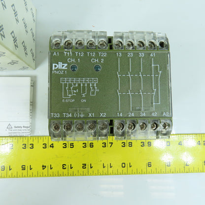 Pilz PNOZ1 24VAC 3S10 Rail Mount Safety Relay 24V AC 5A