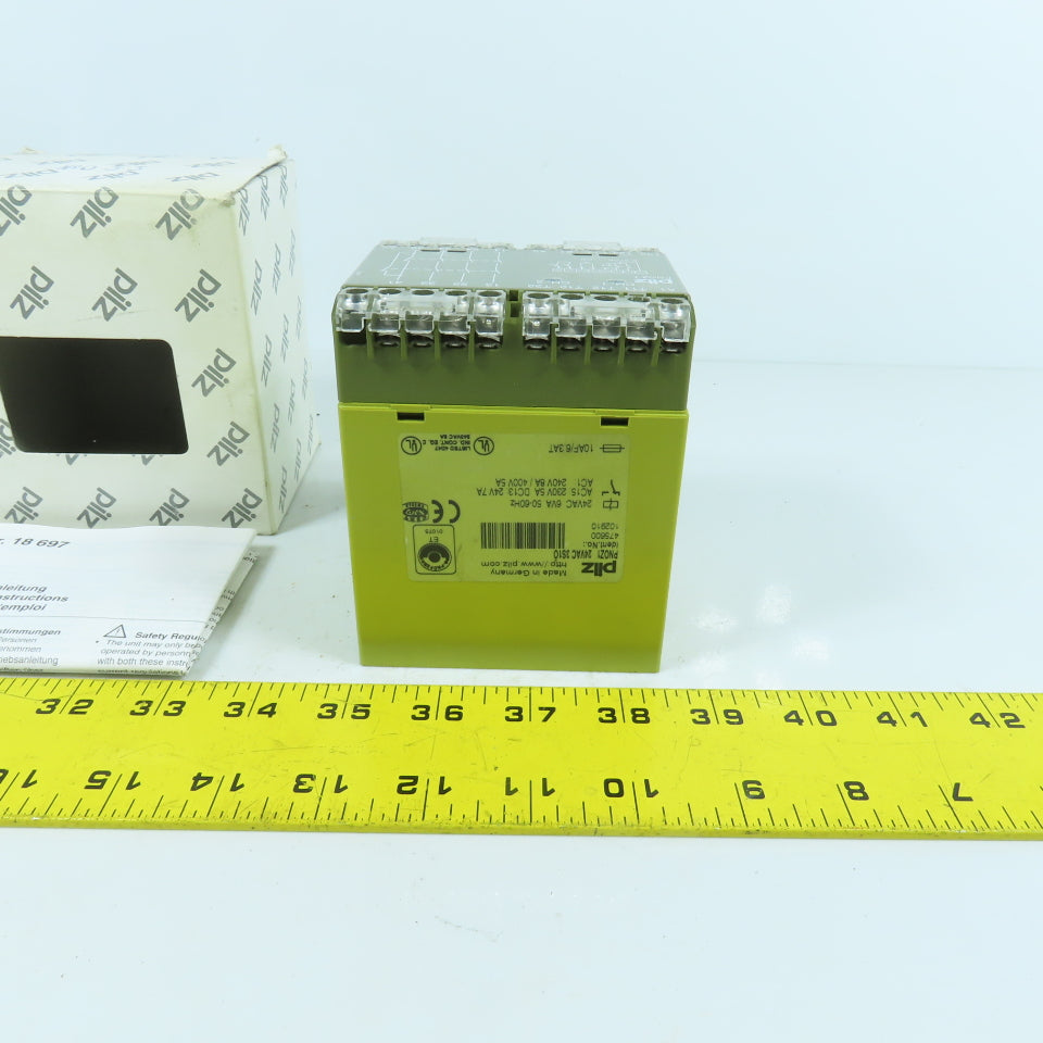 Pilz PNOZ1 24VAC 3S10 Rail Mount Safety Relay 24V AC 5A