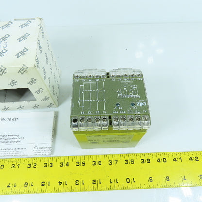 Pilz PNOZ1 24VAC 3S10 Rail Mount Safety Relay 24V AC 5A