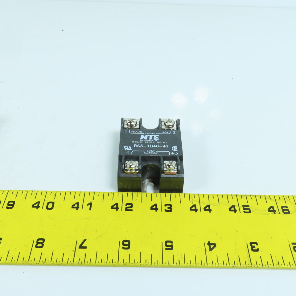 NTE RS3-1D40-41 Solid State Relay 3-32V DC Input 480V AC 40A Output