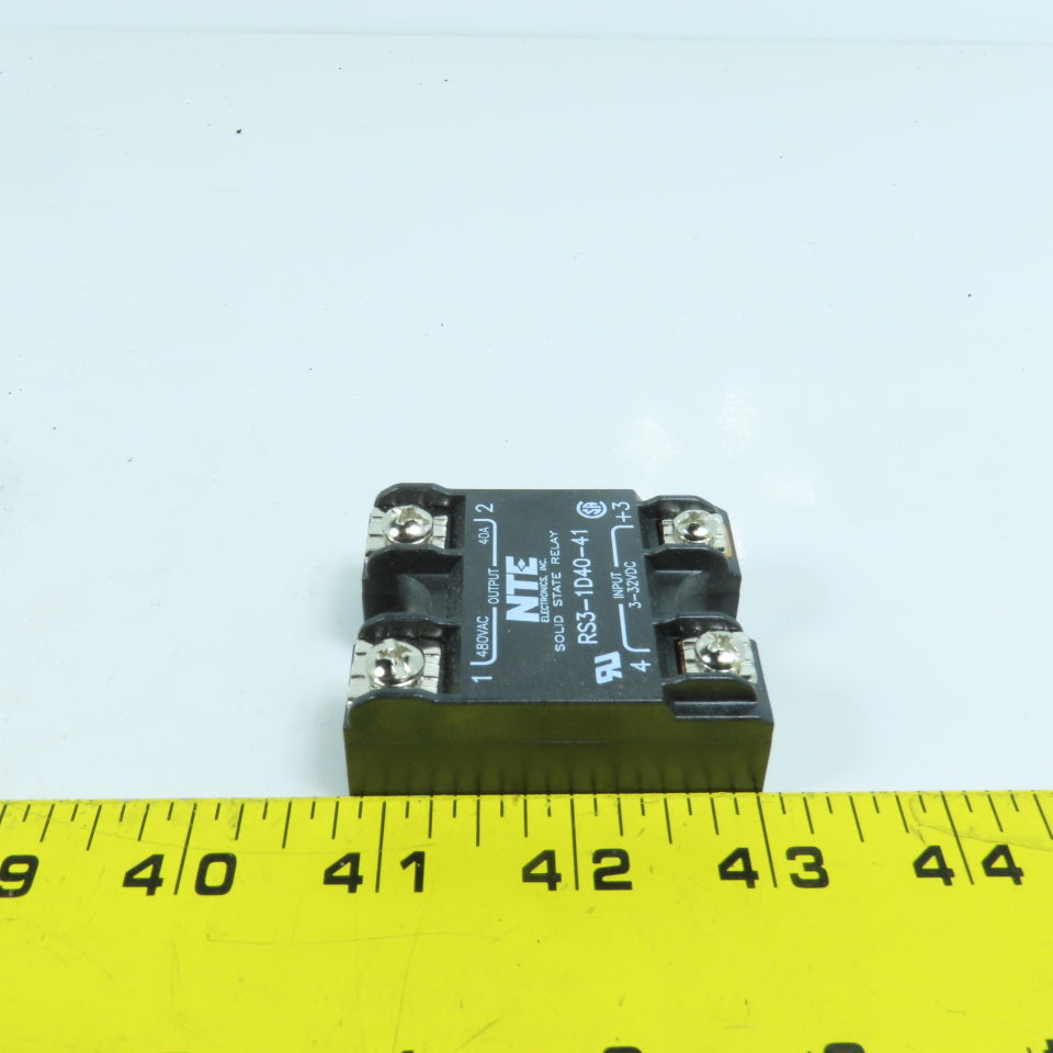 NTE RS3-1D40-41 Solid State Relay 3-32V DC Input 480V AC 40A Output