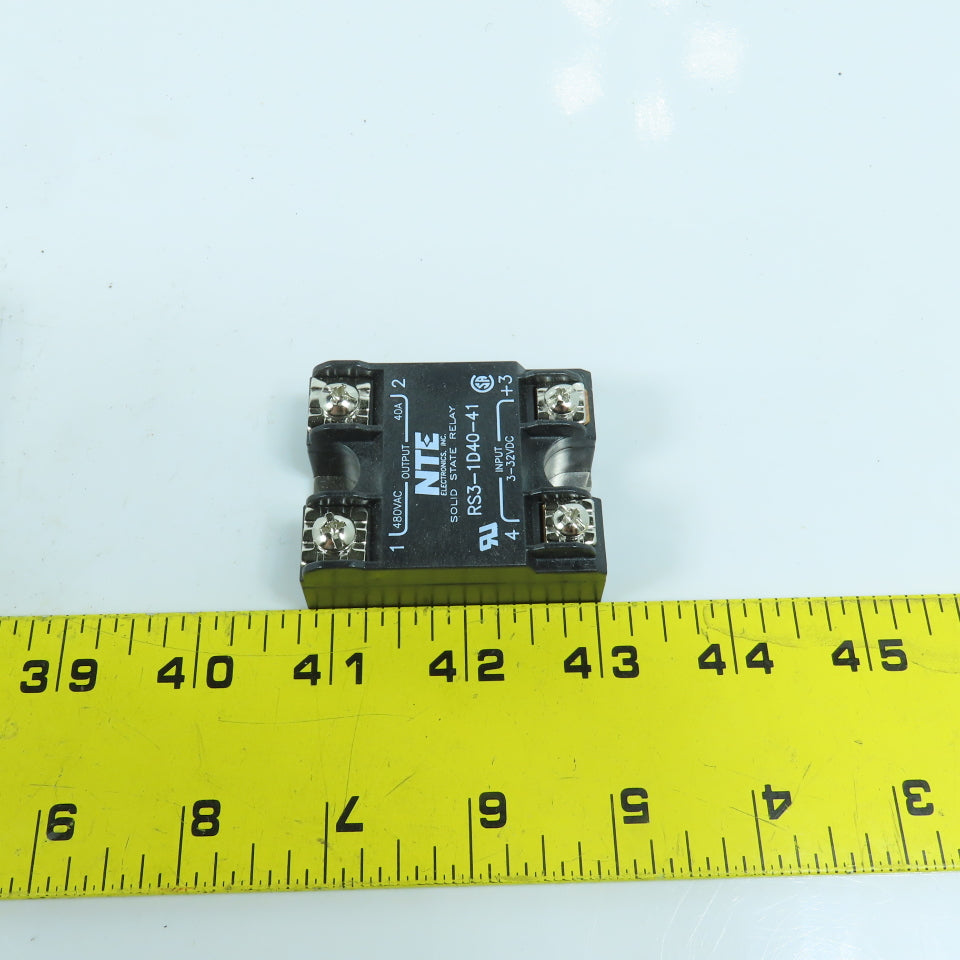 NTE RS3-1D40-41 Solid State Relay 3-32V DC Input 480V AC 40A Output