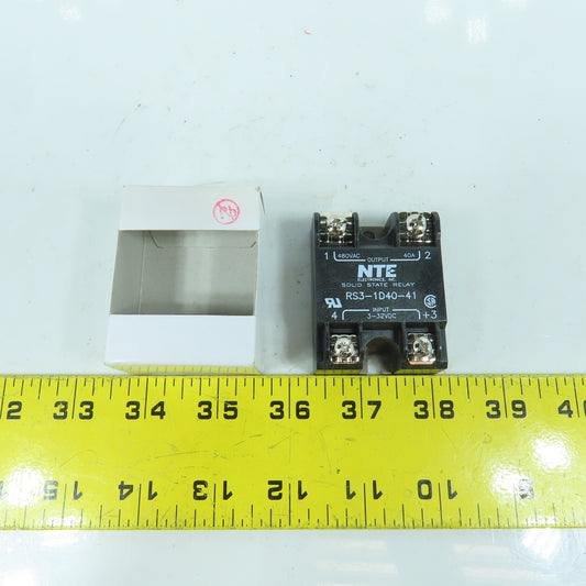 NTE RS3-1D40-41 Solid State Relay 3-32V DC Input 480V AC 40A Output