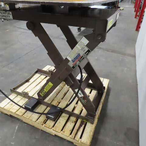 Autoquip 36S60 6000Lbs. 48" x 48" Air Powered Rotating Lift Table 10.5-46" Lift