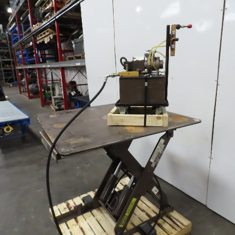 Autoquip 36S60 6000Lbs. 48" x 48" Air Powered Rotating Lift Table 10.5-46" Lift