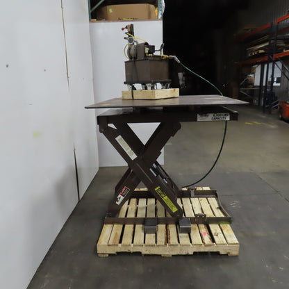 Autoquip 36S60 6000Lbs. 48" x 48" Air Powered Rotating Lift Table 10.5-46" Lift