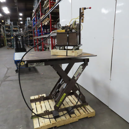 Autoquip 36S60 6000Lbs. 48" x 48" Air Powered Rotating Lift Table 10.5-46" Lift