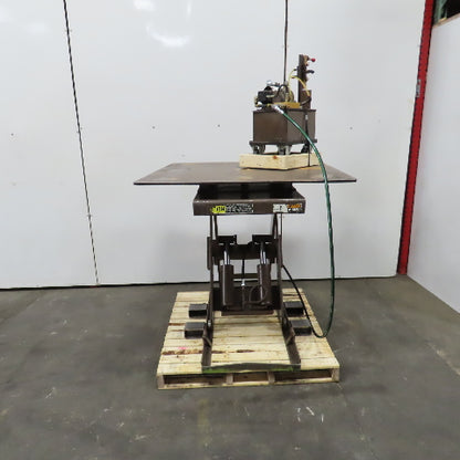 Autoquip 36S60 6000Lbs. 48" x 48" Air Powered Rotating Lift Table 10.5-46" Lift