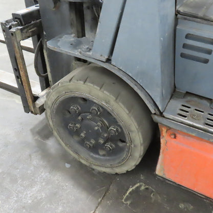 2015 Toyota 8FBCU30 5000 LB 48V Electric Forklift 3 Stage 189" Lift Side Shift