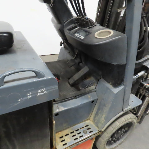 2015 Toyota 8FBCU30 5000 LB 48V Electric Forklift 3 Stage 189" Lift Side Shift