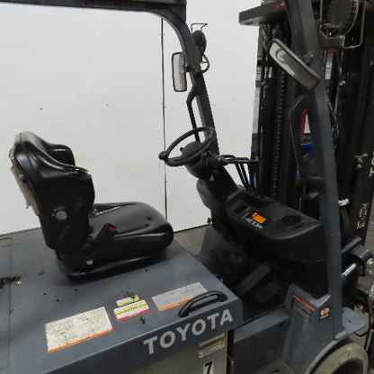 2013 Toyota 8FBCU30 5000LB 48V Electric Forklift 187" Lift 3-Stage Side Shift