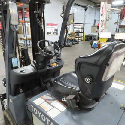 2013 Toyota 8FBCU30 5000LB 48V Electric Forklift 187" Lift 3-Stage Side Shift