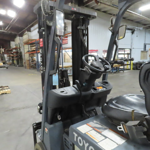 2013 Toyota 8FBCU30 5000LB 48V Electric Forklift 187" Lift 3-Stage Side Shift