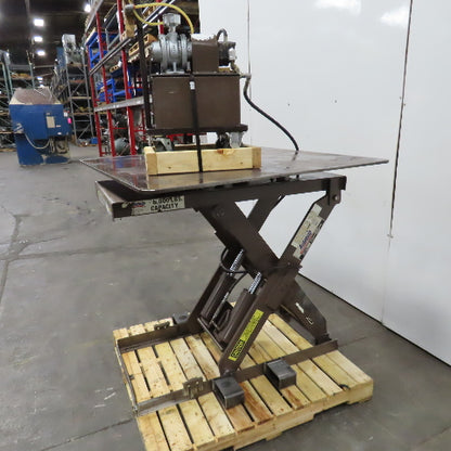 Autoquip 36S60 6000Lbs. 48" x 48" Air Powered Rotating Lift Table 10.5-46" Lift