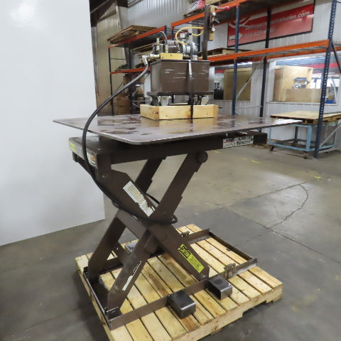 Autoquip 36S60 6000Lbs. 48" x 48" Air Powered Rotating Lift Table 10.5-46" Lift