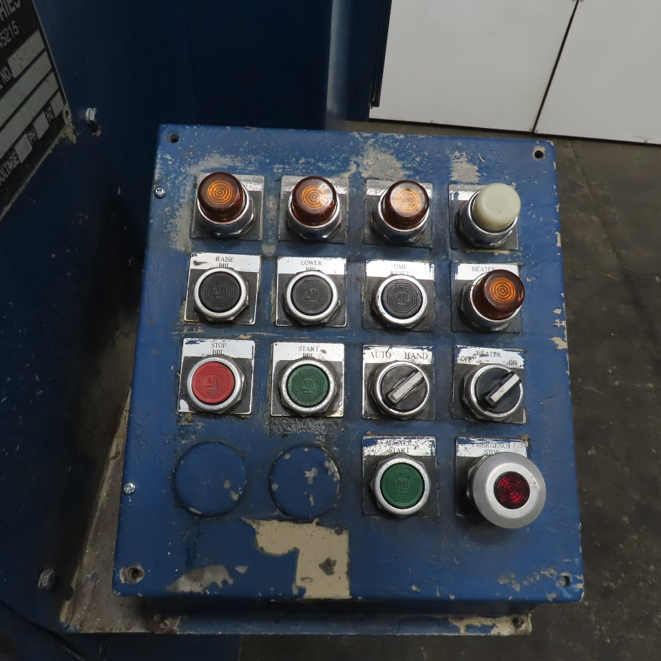 Rosemont TC-9V Centrifugal Bulk Material Drying Tumbler 18RPM 22x24" Drum 480V