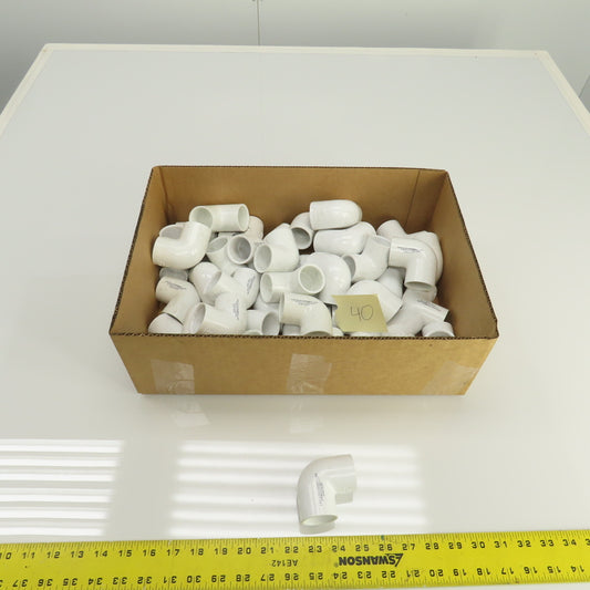 406-010 1" SCH 40 PVCI 90° Elbow Slip x Slip Lot Of 40