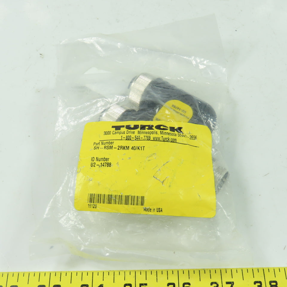 Turck SH-RSM-2RKM 40/K1T U2-14788 H-Splitter Connector Tee