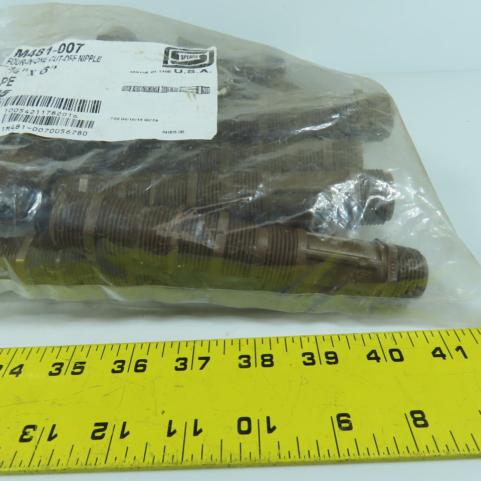 Spears M481-007 Four In One PE Cut-Off Nipple 3/4" x 6" Lot Of 25