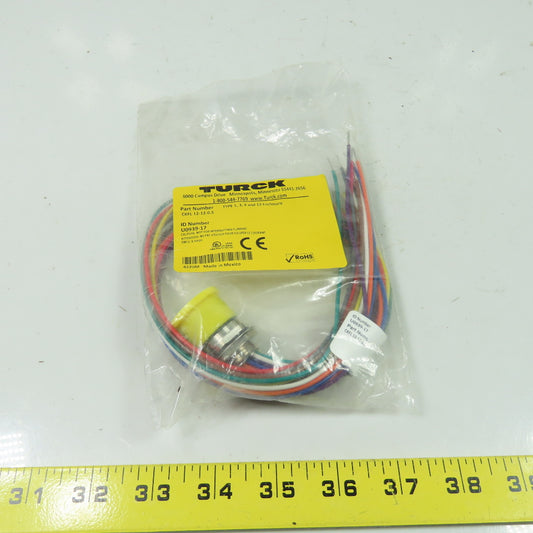 Turck CKFL 12-12-0.5 U0939-17 Receptacle Connector Female 12pin 300V 6A