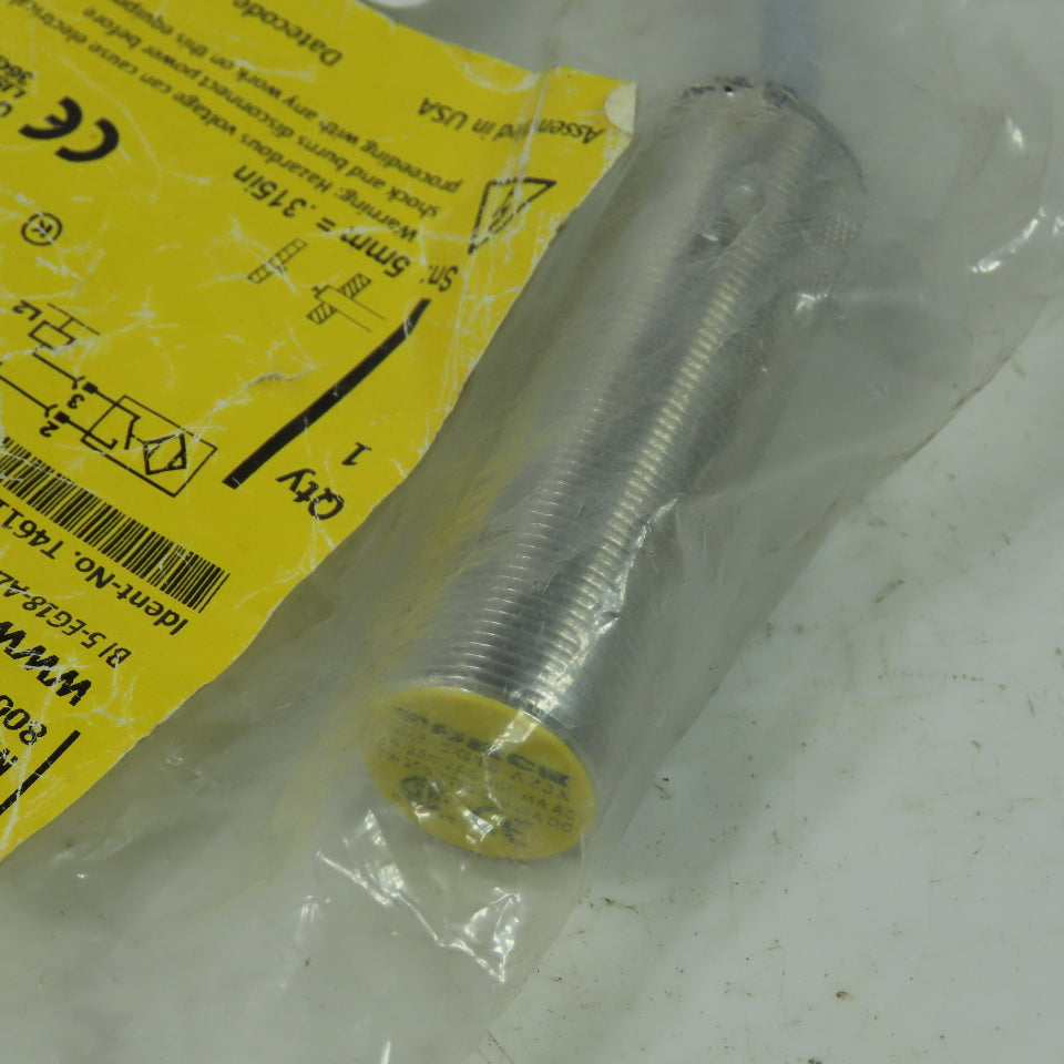Turck BI 5EG18-AZ3X-0.2-SBV 3T Inductive Proximity Sensor 20-250VAC 10-300VDC
