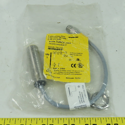 Turck BI 5EG18-AZ3X-0.2-SBV 3T Inductive Proximity Sensor 20-250VAC 10-300VDC