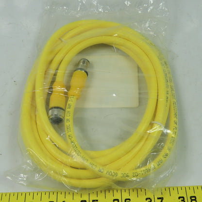 Turck RKC 4.4T-3-RSC 4.4T/S90 Cordset Cable Straight Male To Straight Female