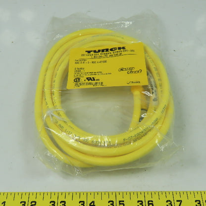 Turck RKC 4.4T-3-RSC 4.4T/S90 Cordset Cable Straight Male To Straight Female