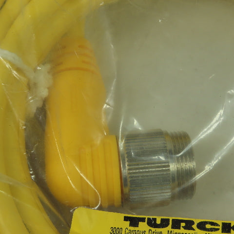 Turck WSM WKM 190-6M Cordset Cable Right Angle Female To Right Angle Male 19pin