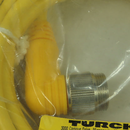 Turck WSM WKM 190-6M Cordset Cable Right Angle Female To Right Angle Male 19pin