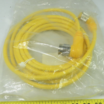 Turck WSM WKM 190-6M Cordset Cable Right Angle Female To Right Angle Male 19pin