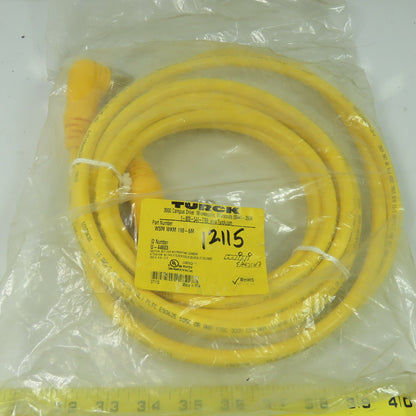Turck WSM WKM 190-6M Cordset Cable Right Angle Female To Right Angle Male 19pin