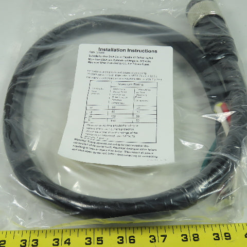 Turck GSDM 40-1M U-25653Cordset Cable Straight Male Connector To Cut End 4pin