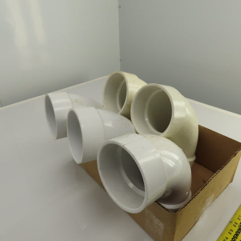 Nibco 4" PVC-I 90° Degree Pipe Elbow Lot Of 5