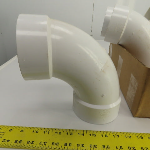 Nibco 4" PVC-I 90° Degree Pipe Elbow Lot Of 5
