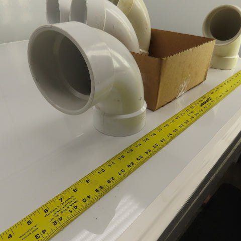 Nibco 4" PVC-I 90° Degree Pipe Elbow Lot Of 5