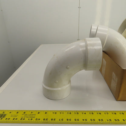 Nibco 4" PVC-I 90° Degree Pipe Elbow Lot Of 5