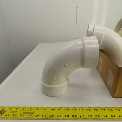 Nibco 4" PVC-I 90° Degree Pipe Elbow Lot Of 5