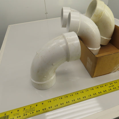 Nibco 4" PVC-I 90° Degree Pipe Elbow Lot Of 5