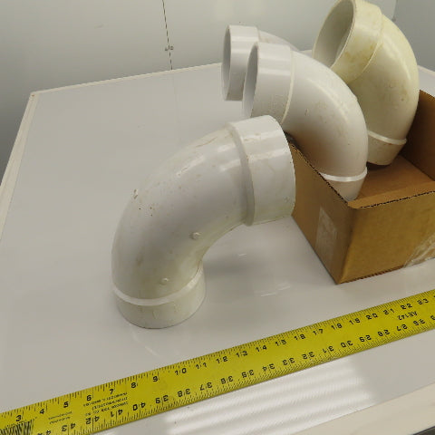 Nibco 4" PVC-I 90° Degree Pipe Elbow Lot Of 5
