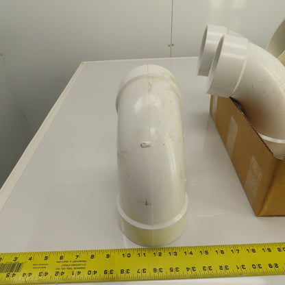 Nibco 4" PVC-I 90° Degree Pipe Elbow Lot Of 5