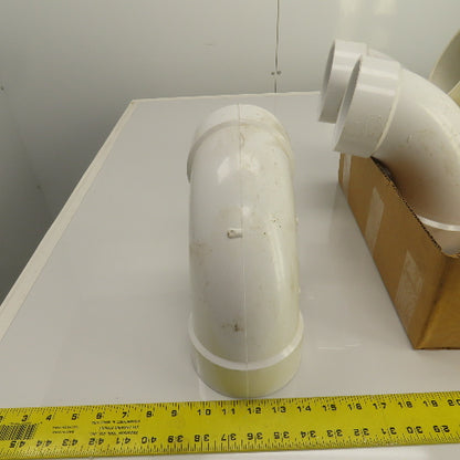Nibco 4" PVC-I 90° Degree Pipe Elbow Lot Of 5