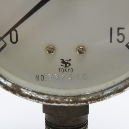 337446 0-15 kgf/cm2 Pressure Gauge 3" Dial 3/8" Bottom Port