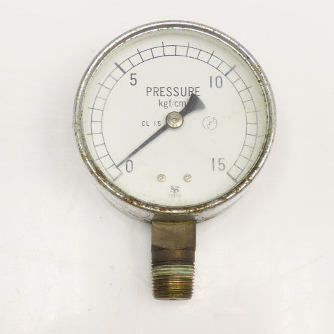 337446 0-15 kgf/cm2 Pressure Gauge 3" Dial 3/8" Bottom Port