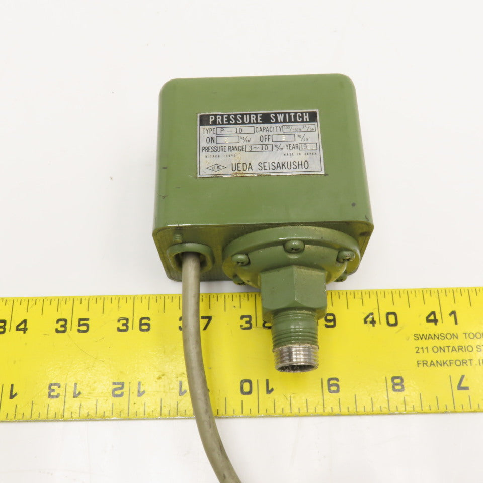 Seisakusho P-10 Pressure Switch 100/550V 3-10 kg/cm3 3/8" NPT