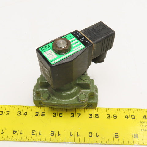 CKD AD11-15A Solenoid Valve 1/2" NPT AWO 0-10Bar 200/220V Coil