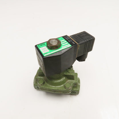 CKD AD11-15A Solenoid Valve 1/2" NPT AWO 0-10Bar 200/220V Coil