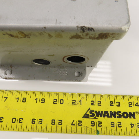 Hoffman 8" x 6" x 3" Electrical Enclosure W/ Backplate & Hinged Door Lot Of 2